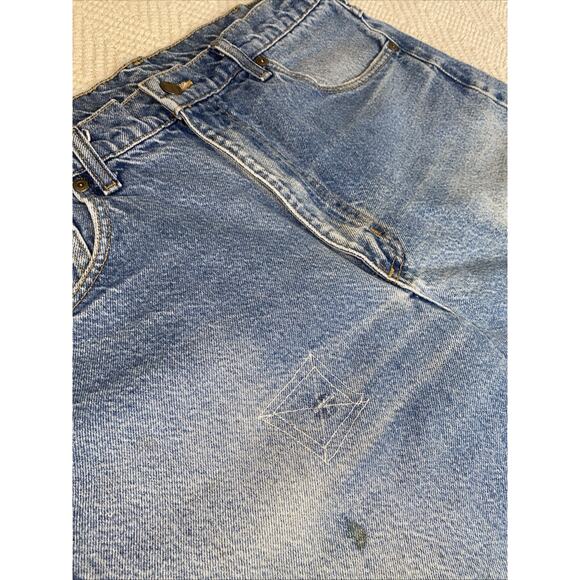 Vintage Carhartt Jeans Men's 34x30 Blue Denim Relaxed Fit Straight Leg B160 DST - Picture 5 of 15